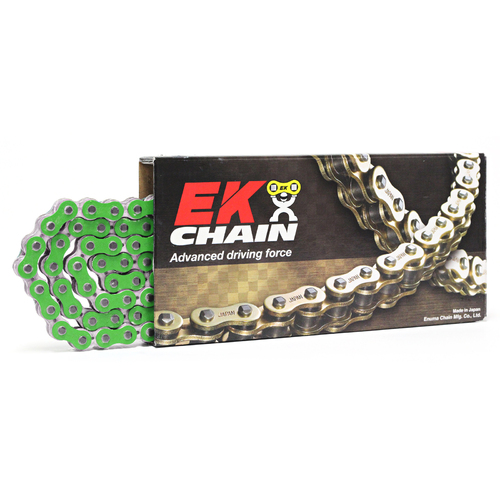 EK Motorcycle  530 NX-Ring Super H/Duty Metallic Green Chain 122L