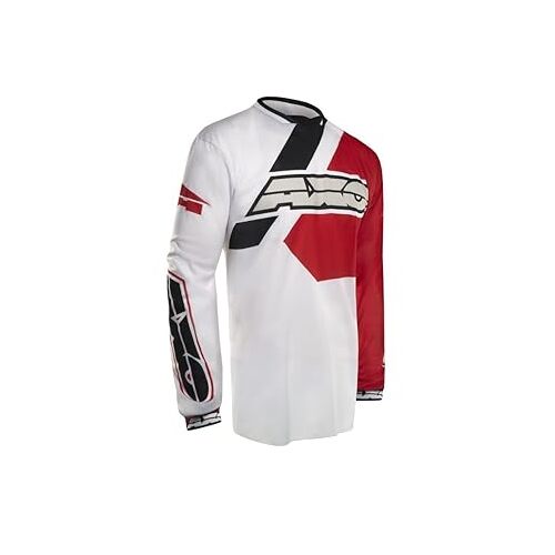 Axo Trans-Am Motorcycle Jersey Small Grey/Red