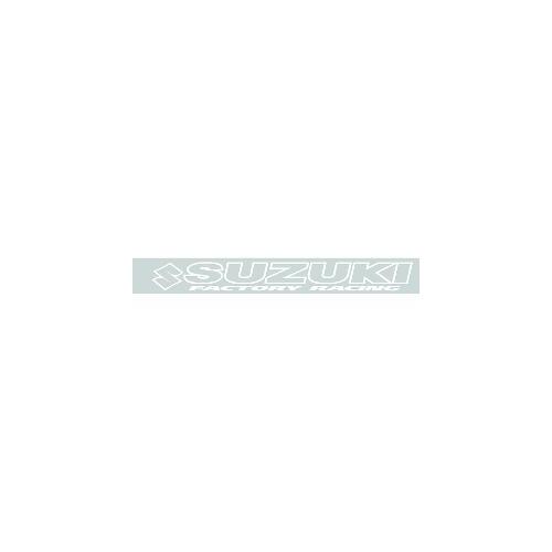 Suzuki White Motorcycle Screen Sticker