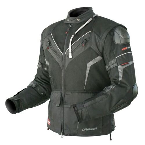 Dririder Rallycross Pro 2 Motorcycle Jacket - Black/Black/Anthracite