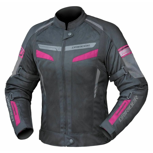 Dririder Air Ride 5 Ladies Motorcycle Jacket - Black/Pink