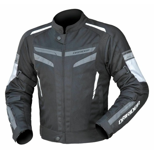 Dririder Air Ride 5 Ladies Motorcycle Jacket - Black/White/Grey