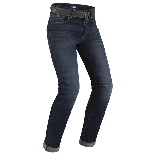 PMJ Caferacer (With Belt) Motorcycle Jeans - Mid Blue