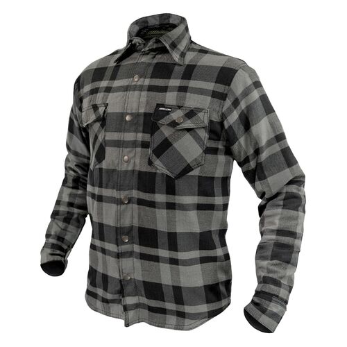 Argon Savage Flanno Motorcycle Jacket - Black/Grey