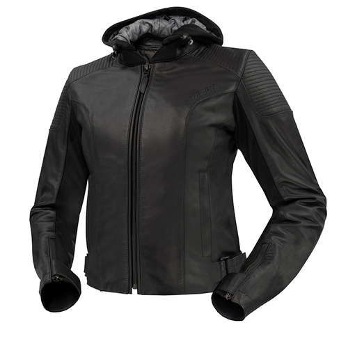 Argon Ladies Impulse Non Perforated Motorcycle Jacket - Black
