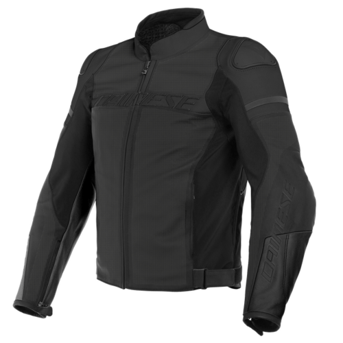 Dainese Agile Performance Leather Jacket - Black Matte/Black Matte/Black Matte