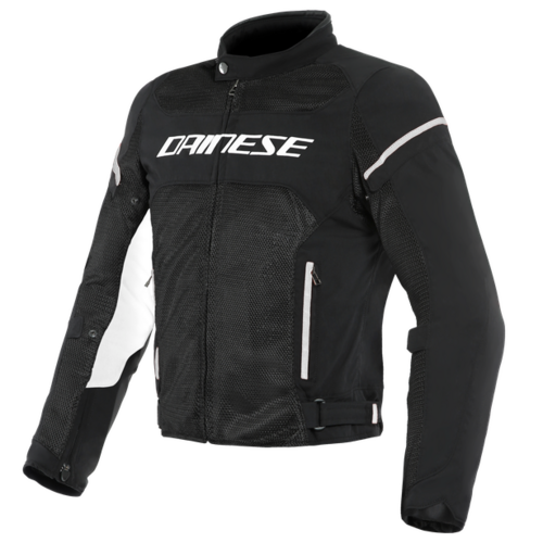 Dainese Air Frame D1 Textile Motorcycle  Jacket - Black/Black/White