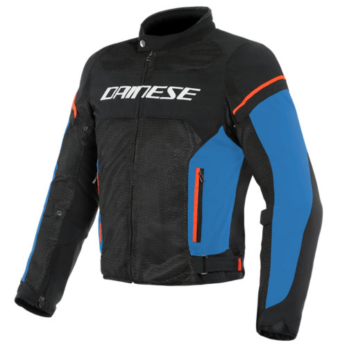 Dainese Air Frame D1 Textile Motorcycle  Jacket - Black/Light Blue/Fluo-Red
