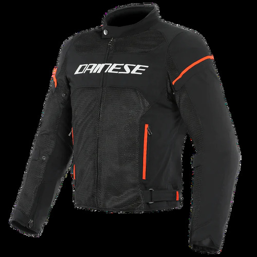 Dainese Air Frame D1 Tex Motorcycle Jacket Black/White/Fluo-Red 46