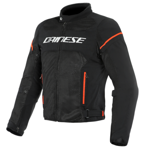 Dainese Air Frame D1 Textile Motorcycle  Jacket - Black/White/Fluo-Red