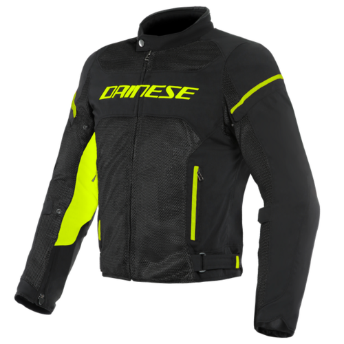 Dainese Air Frame D1 Textile Motorcycle  Jacket - Black/Black/Fluro Yellow