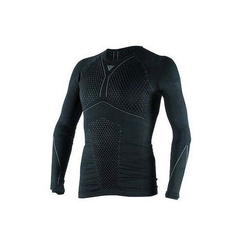 Dainese D-Core Thermo Long Sleeve Motorcycle  Tee - Black/Anthracite