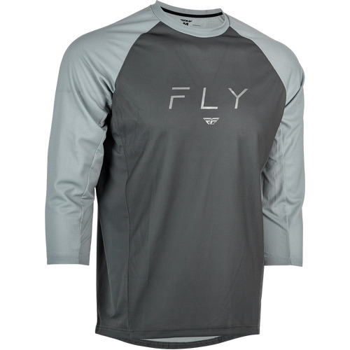 Fly Ripa 3/4 Sleeve Motorcycle Jersey 2024 Grey Lt.Grey/Sm