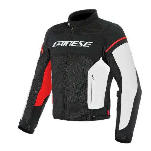 Dainese Air Frame D1 Tex Motorcycle Jacket - Black/White/Red