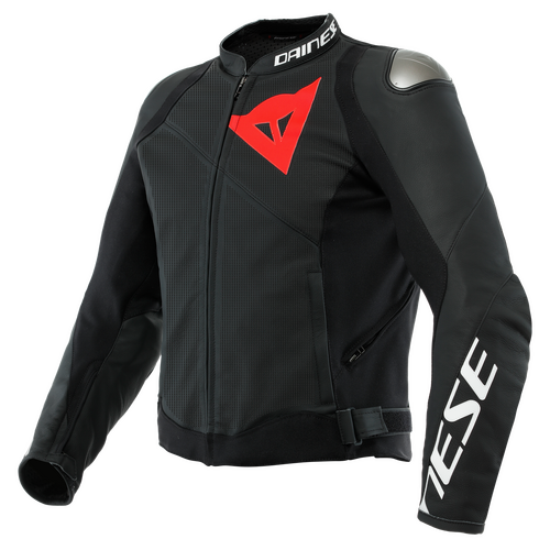 Dainese Sportiva Perf. Leather Motorcycle Jacket  Black-Matte