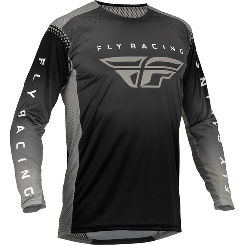 Fly Racing 2023 Lite Motorcross Jersey - Black/Grey 