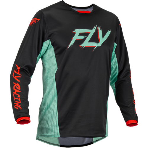 Fly Racing 2023 Special Edition Kinetic Jersey - Rave Black/Mint/Red 