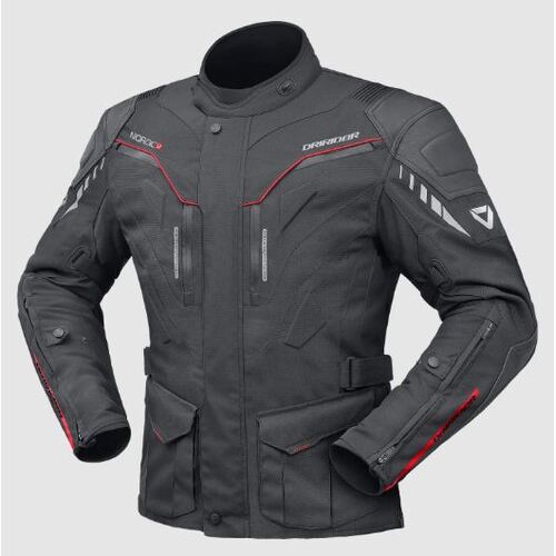 Dririder Nordic V Textile Motorcycle Jacket  Medium- Black