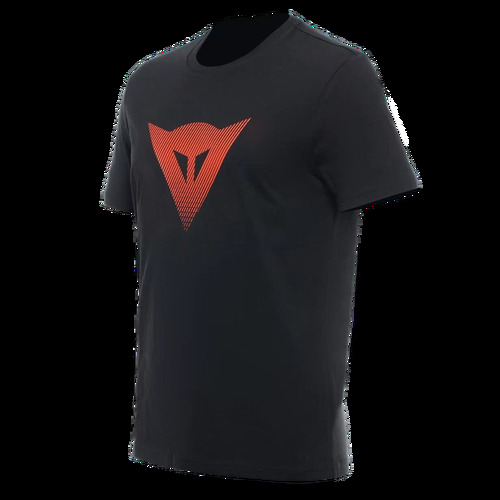Dainese  Casual Logo Motorcycle T-Shirt  Black/Fluo-Red/Xs