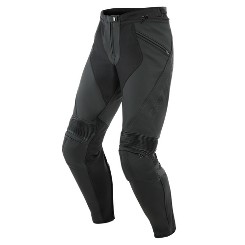 Dainese Pony 3 Motorcycle Leather Pants - Black-Matte