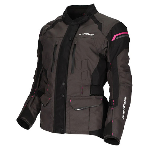 Dririder Compass 4 Motorcycle Jacket Grey / Magenta/L 6