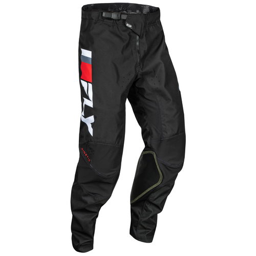 Fly Kinetic Prix 2024 Motorcycle  Racing Pant  Red Grey White /18 Inch