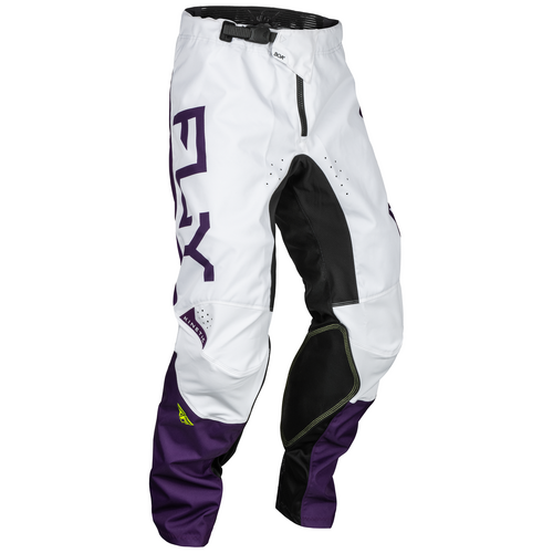 Fly Kinetic Reload 2024 Motorcycle Pant Deep Purple White Hi-Viz /28 Inch