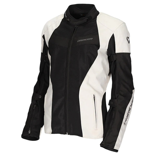 Dririder Ladies Vivid 3 Air Motorcycle Jacket Pearl / Black 