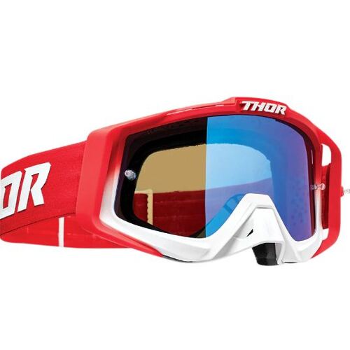 Thor Sniper Pro Motorcycle Helmet Goggles - Fader Red