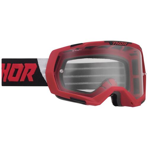 Thor Regiment Motorcycle Helmet Goggles - Red/Black