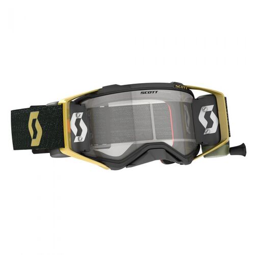 Scott Prospect WFS Clear Motorcycle Goggle - Black/Gold