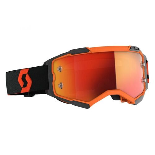 Scott Fury Chrome Works Motocross Goggle - Orange/Black/Orange