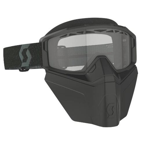 Scott Primal Safari Facemask Motorcycle Goggle - Black Clear Lens