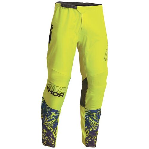 Thor Sector Atlas Motorcycle Pants - Acid/Blue