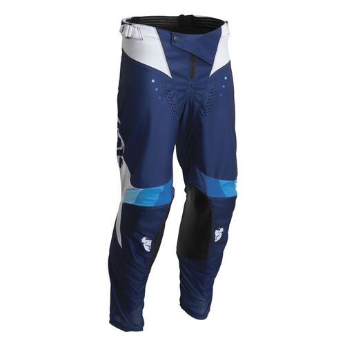 Thor Pulse React Motorcycle Pants - Navy/White