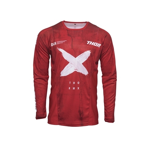 Thor 2021 Pulse HZRD Motorcycles Jersey - Red/White