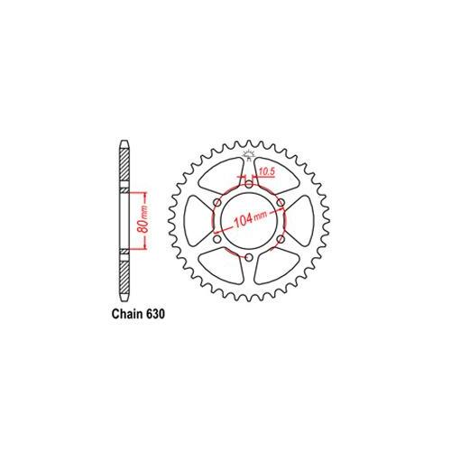 Rear Sprocket Kawasaki 630