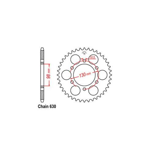 Rear Sprocket Kawasaki 630