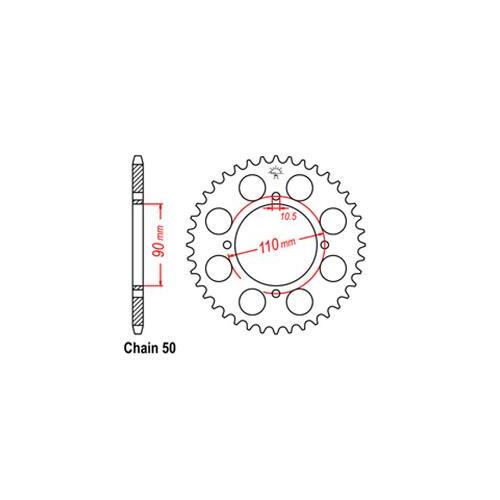 Rear Sprocket Yamaha 530