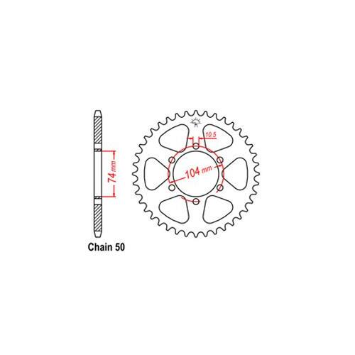 Rear Sprocket Kawasaki 530