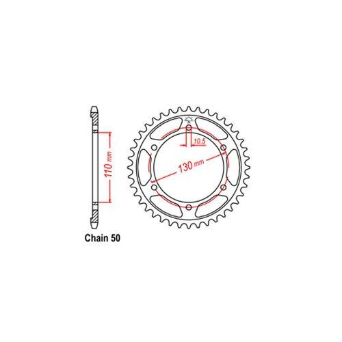 Rear Sprocket Yamaha Suzuki Kawasaki 530