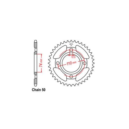 Rear Sprocket Yamaha 530