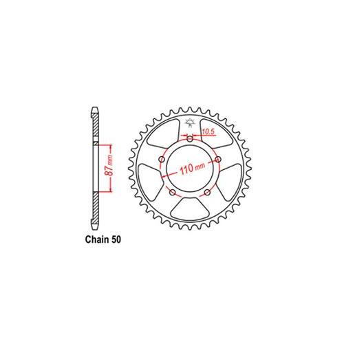 Rear Sprocket Suzuki 530