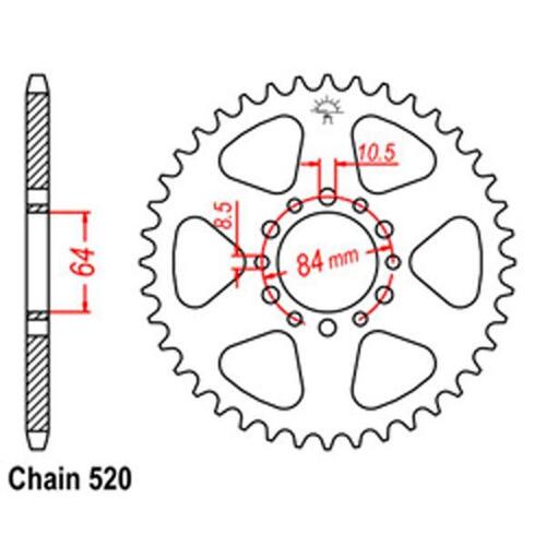 Suzuki Motorcycle Rear Sprocket 46 Teeth 520