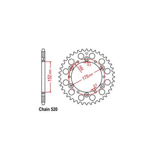 Rear Sprocket Yamaha 520