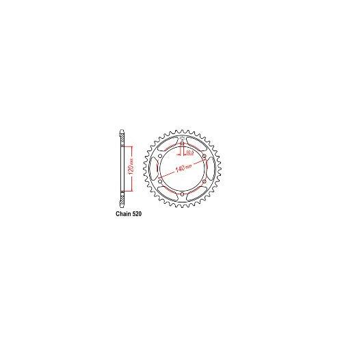 Rear Sprocket Honda Kawasaki 520