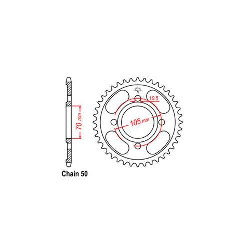 Rear Sprocket Honda 530