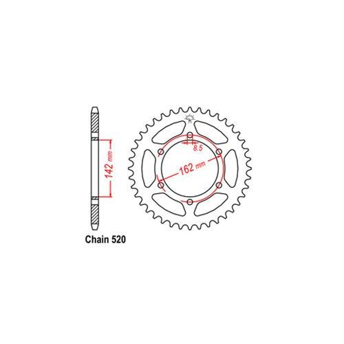 Rear Sprocket Suzuki 520