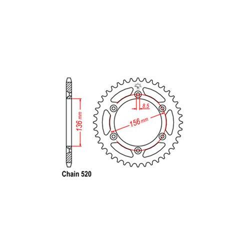 Rear Sprocket Suzuki 520