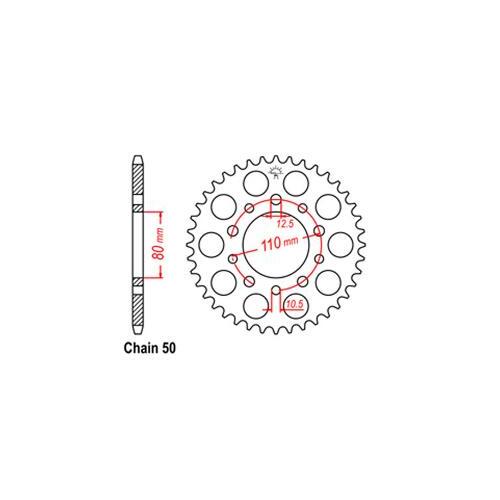 Rear Sprocket Honda 530